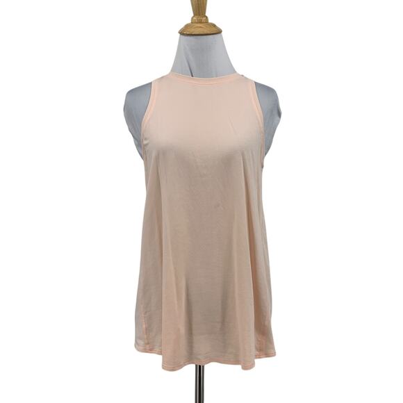Lululemon Top Tank Women 4/6/8 Ice Peach All Tied Up Open Back Stretch High Neck - Picture 1 of 8